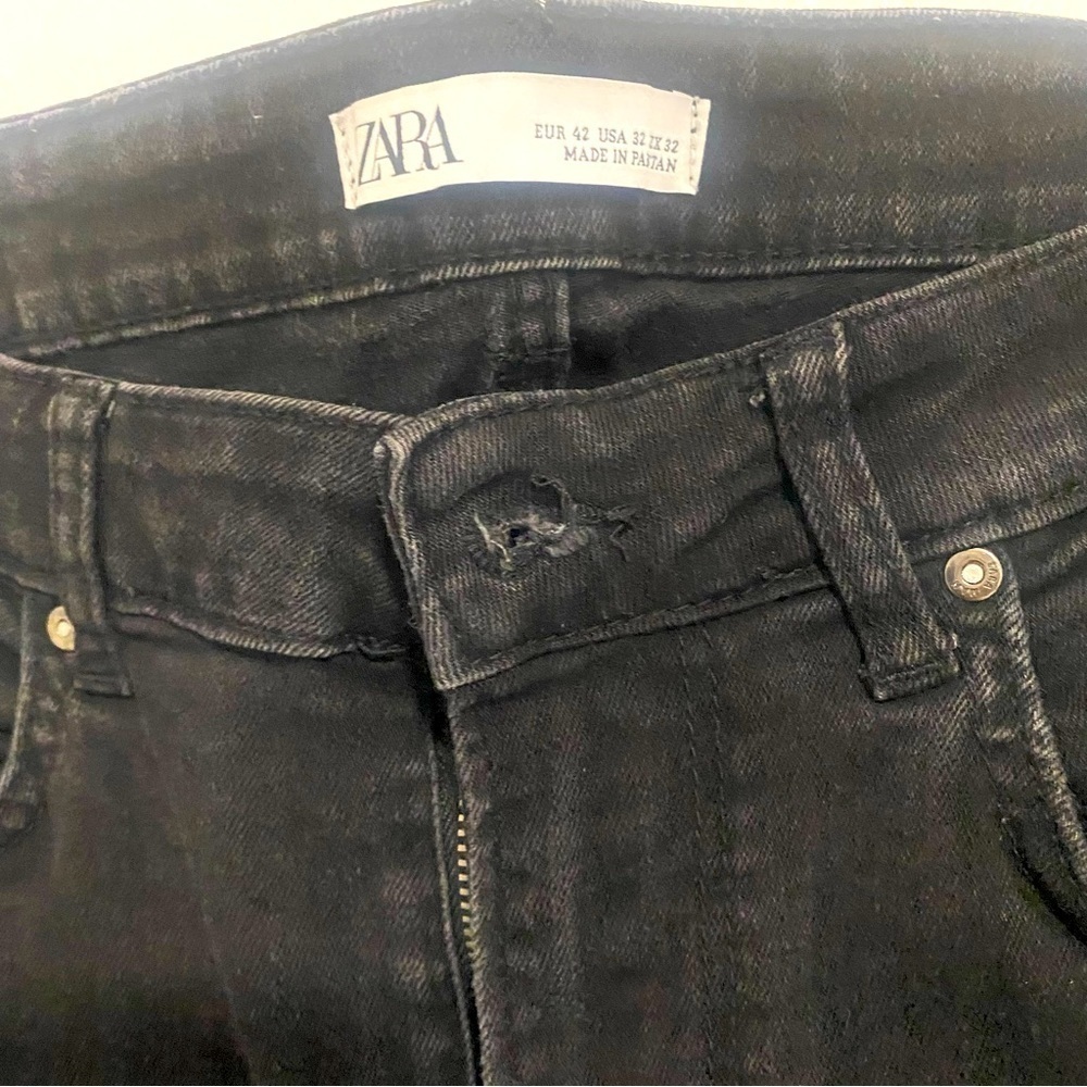 Zara Man Men’s Skinny Jeans Black Size 32 EUC Business Casual, Everyday, Work